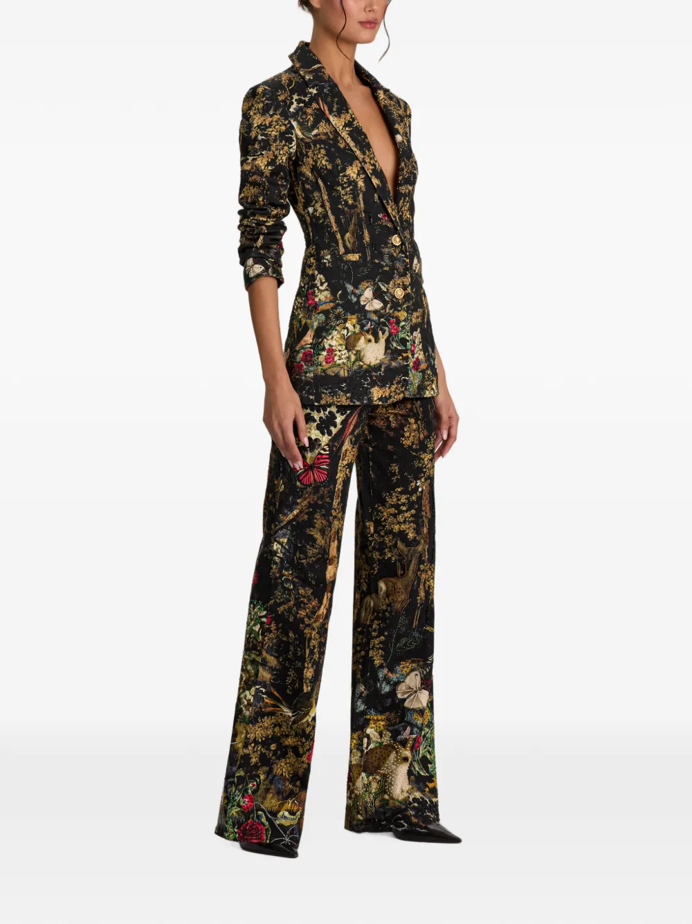 alice + olivia Breann blazer met borduurwerk Zwart
