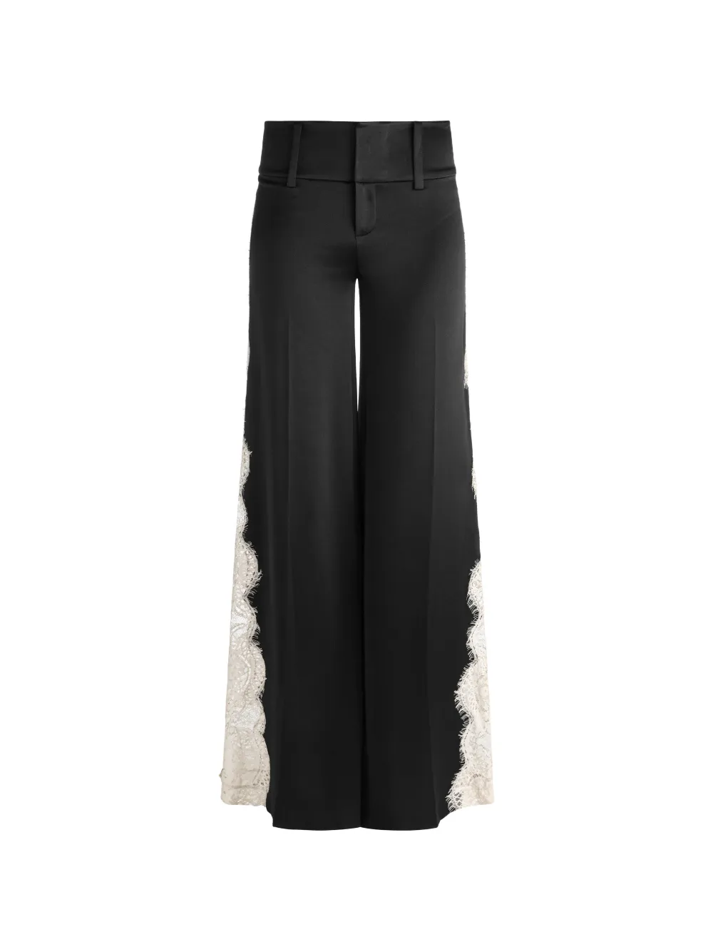 alice + olivia Olivia lace-panelled wide-leg trousers