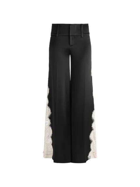 alice + olivia pantalones anchos Olivia con paneles de encaje