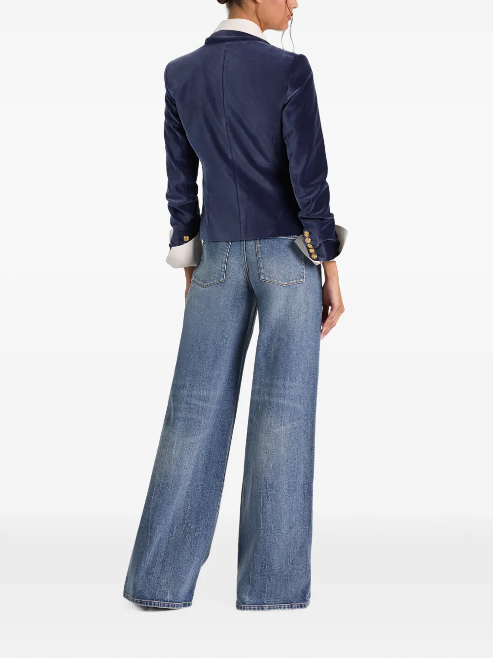 alice + olivia Sable blazer met dubbele rij knopen Blauw