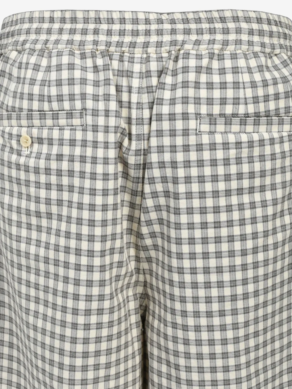BREATH Geruite shorts met geborduurd embleem Wit