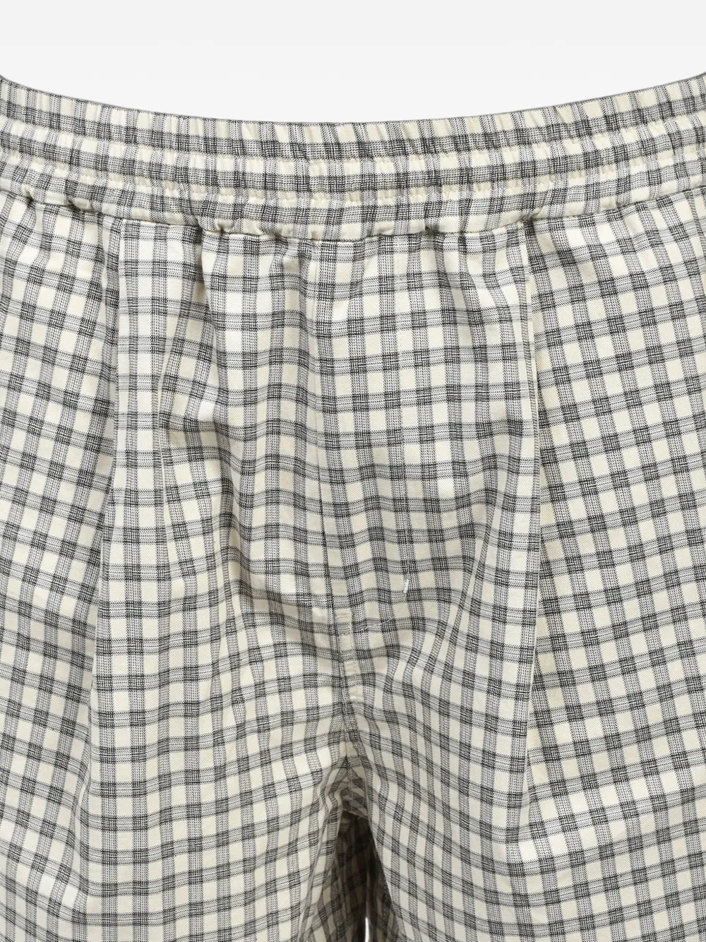 BREATH Geruite shorts met geborduurd embleem Wit