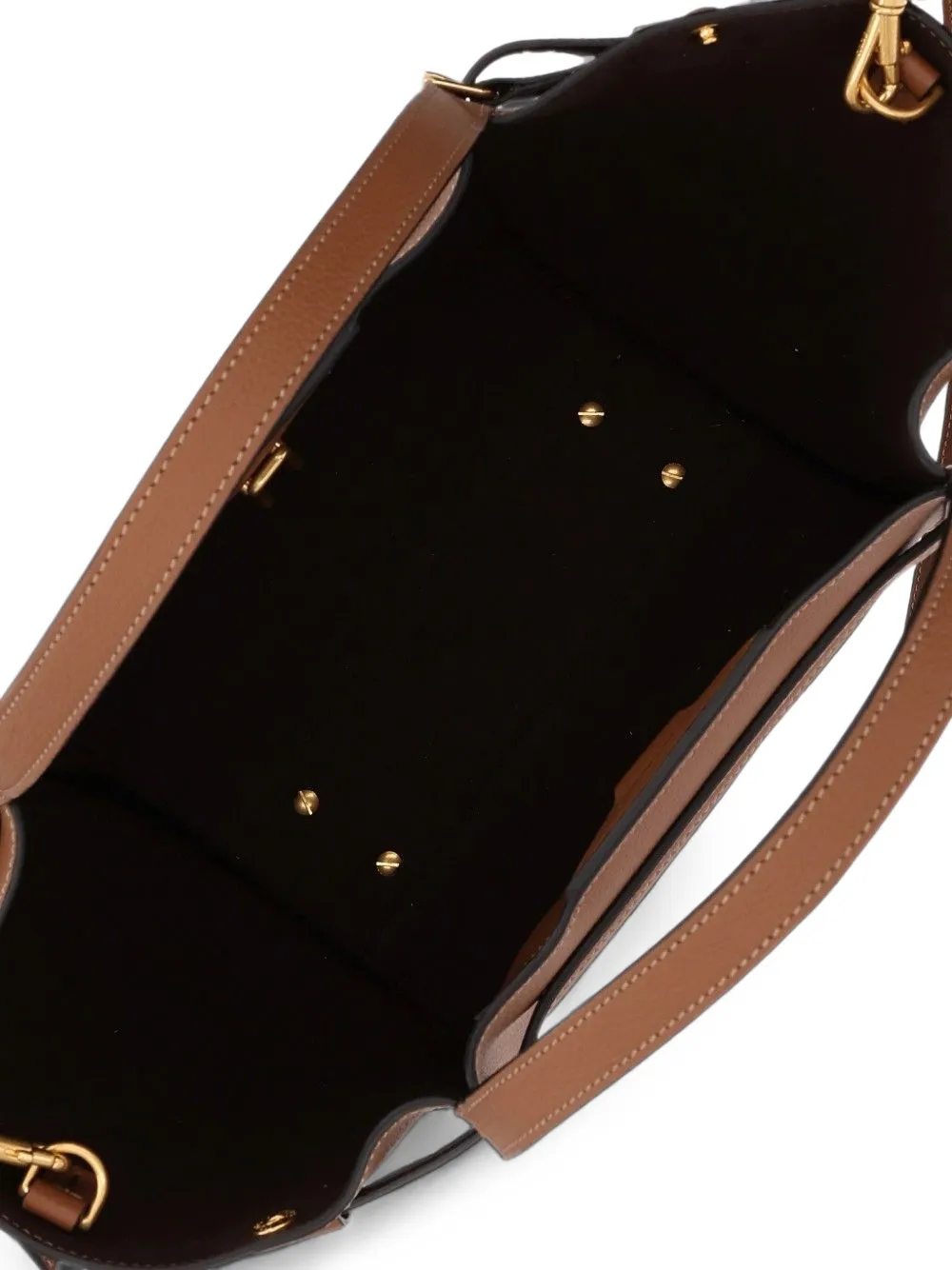 Tod's Kleine T Signature leren shopper Bruin