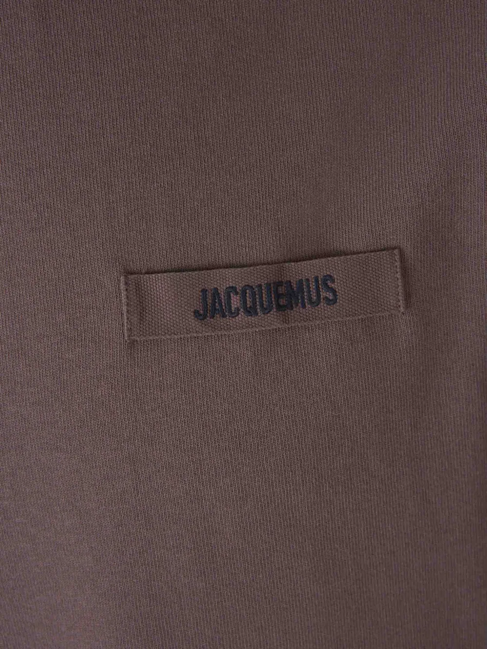 Jacquemus logo-patch T-shirt Bruin