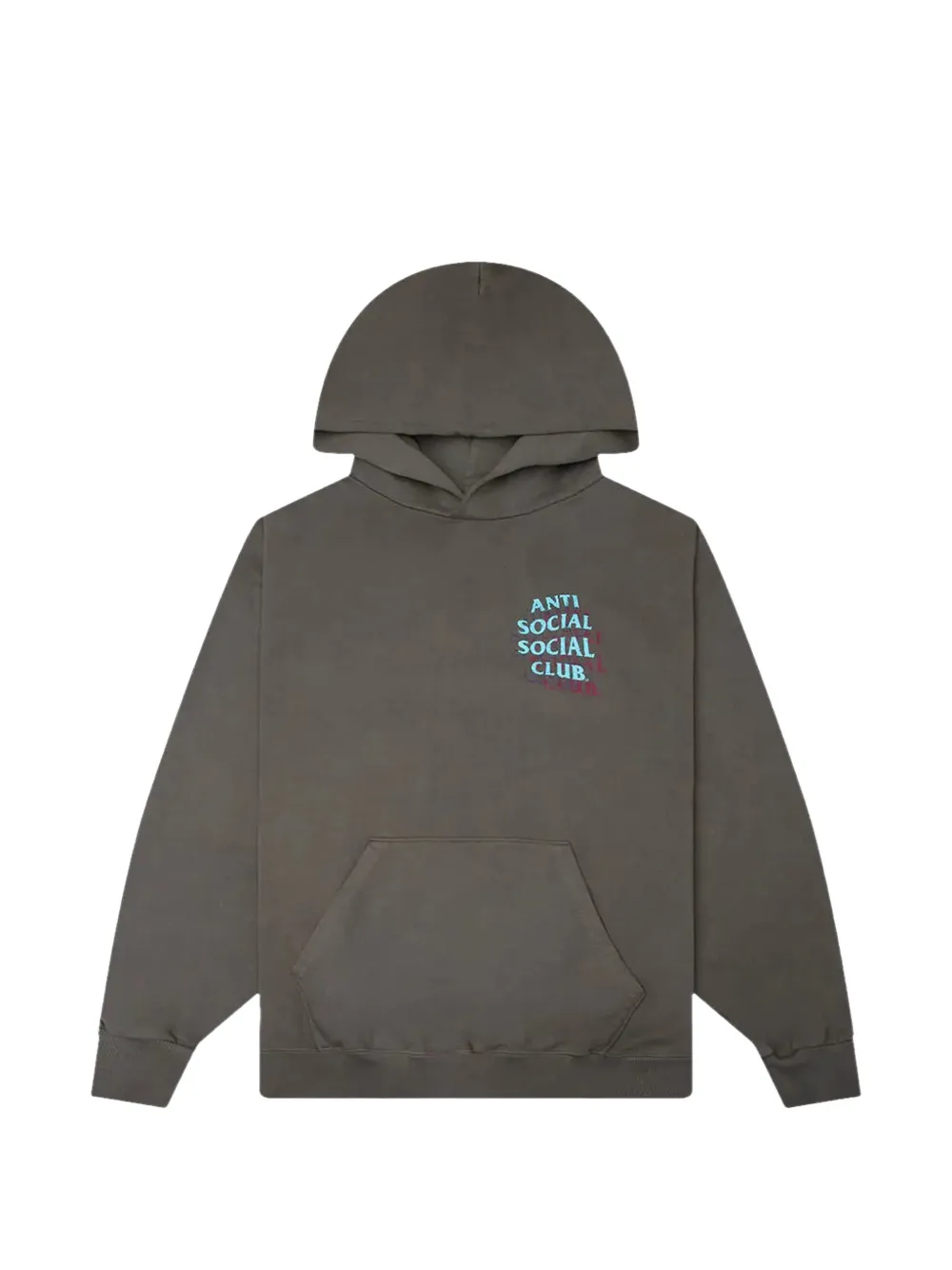 Anti Social Club Hoodie met logoprint Grijs