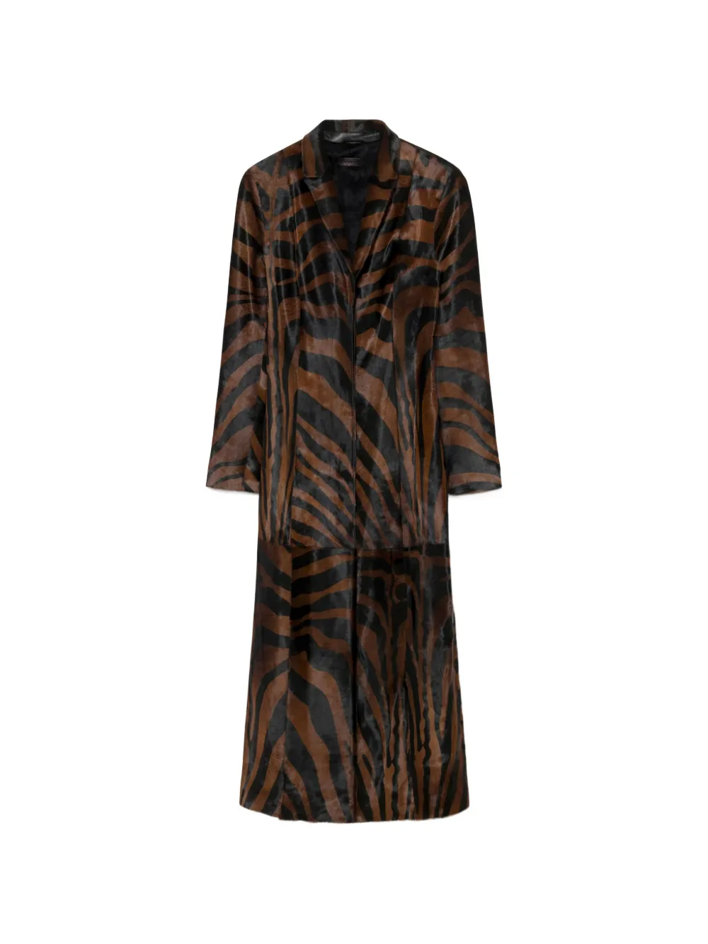 SIMKHAI Rilo zebra-print coat - Marrone