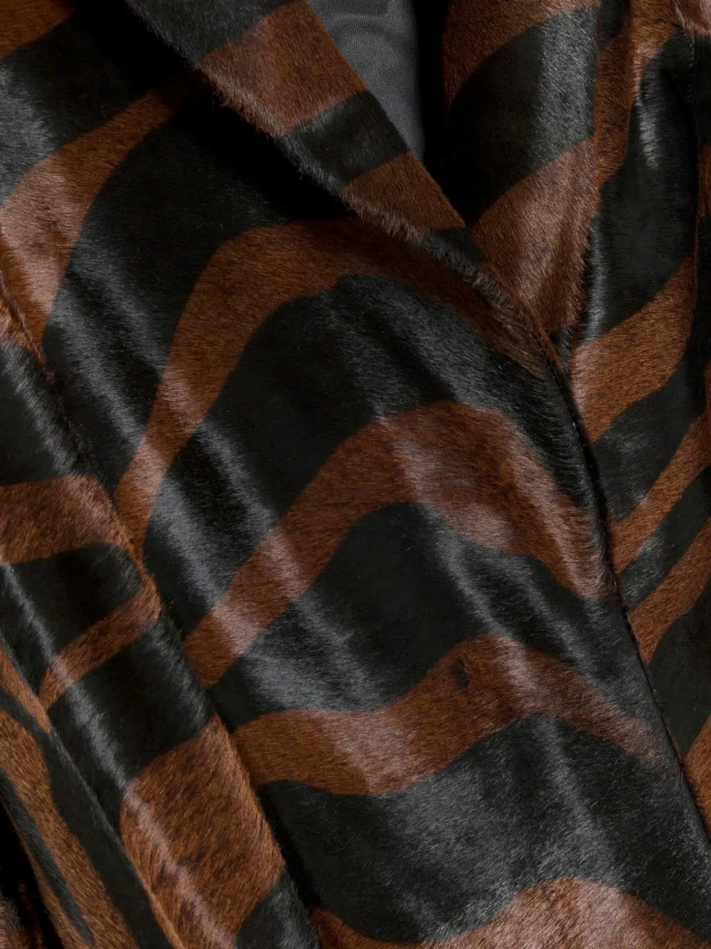 SIMKHAI Rilo zebra-print coat Bruin