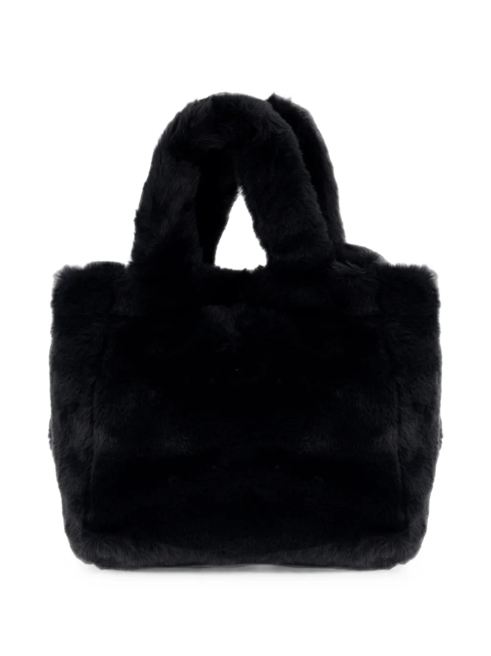 Herno Faux-fur Tote Bag in Black, view 2