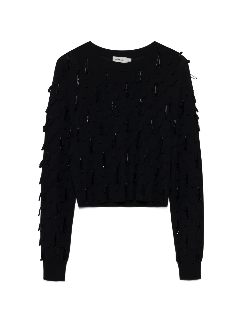 SIMKHAI Myra safety-pin sweater