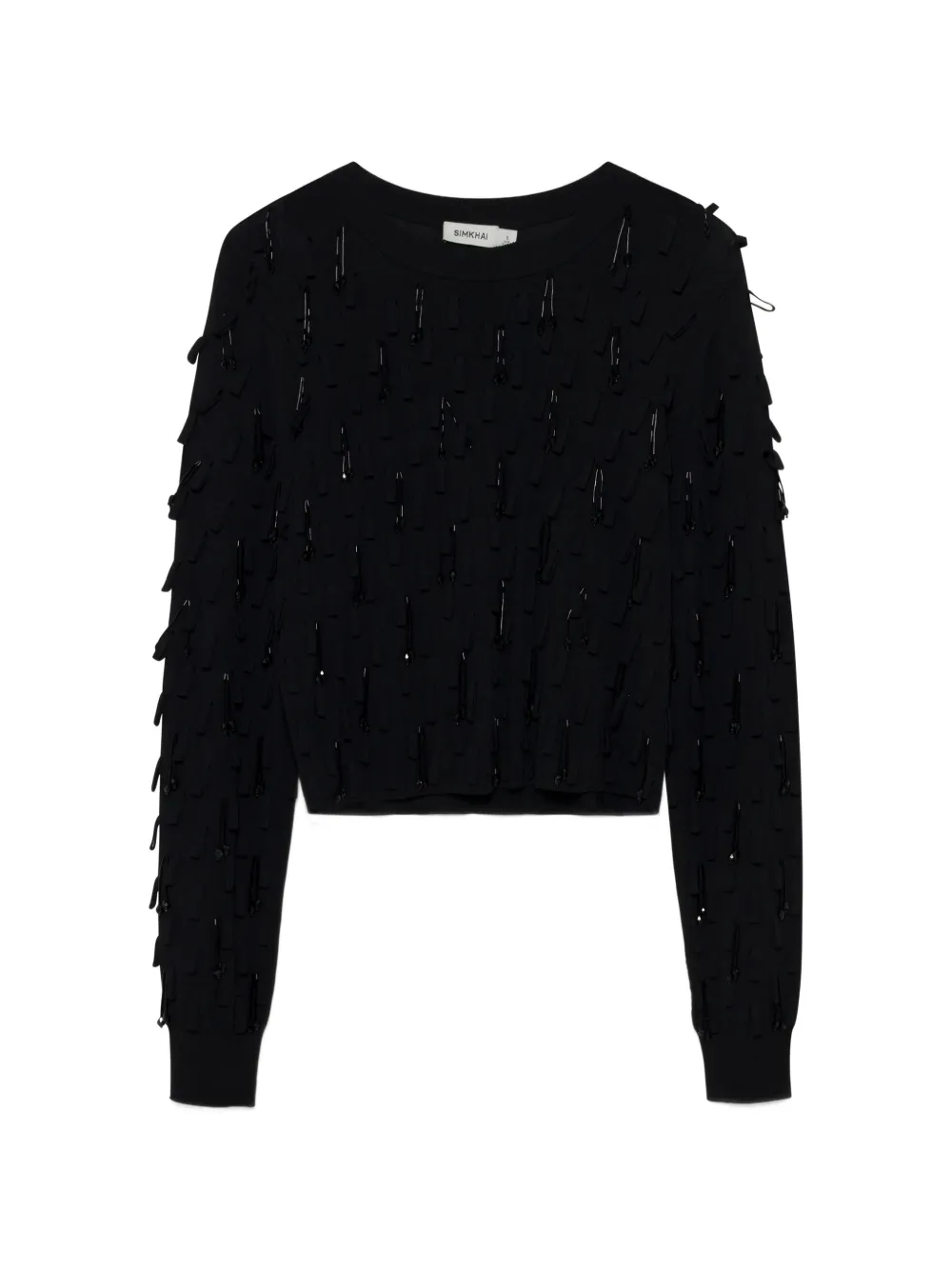 SIMKHAI Myra safety-pin sweater - Noir