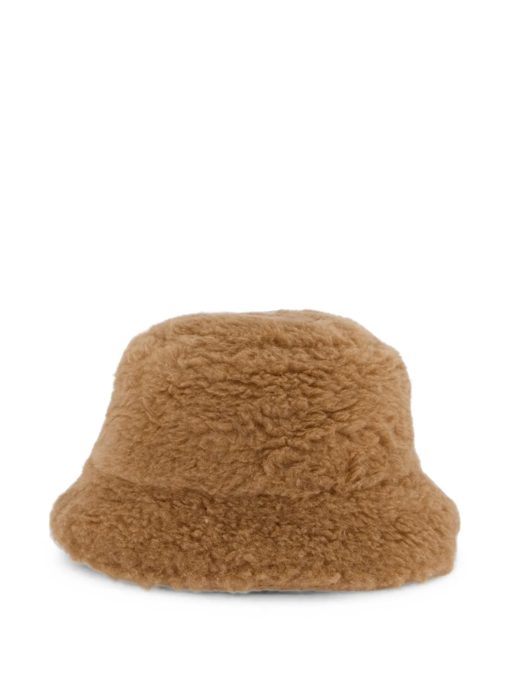 Max Mara Reversible Logo-plaque Bucket Hat In Brown