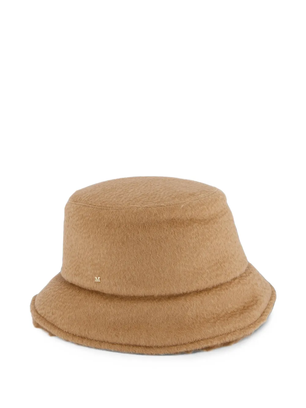 Max Mara Omkeerbare vissershoed met logoplakkaat Beige