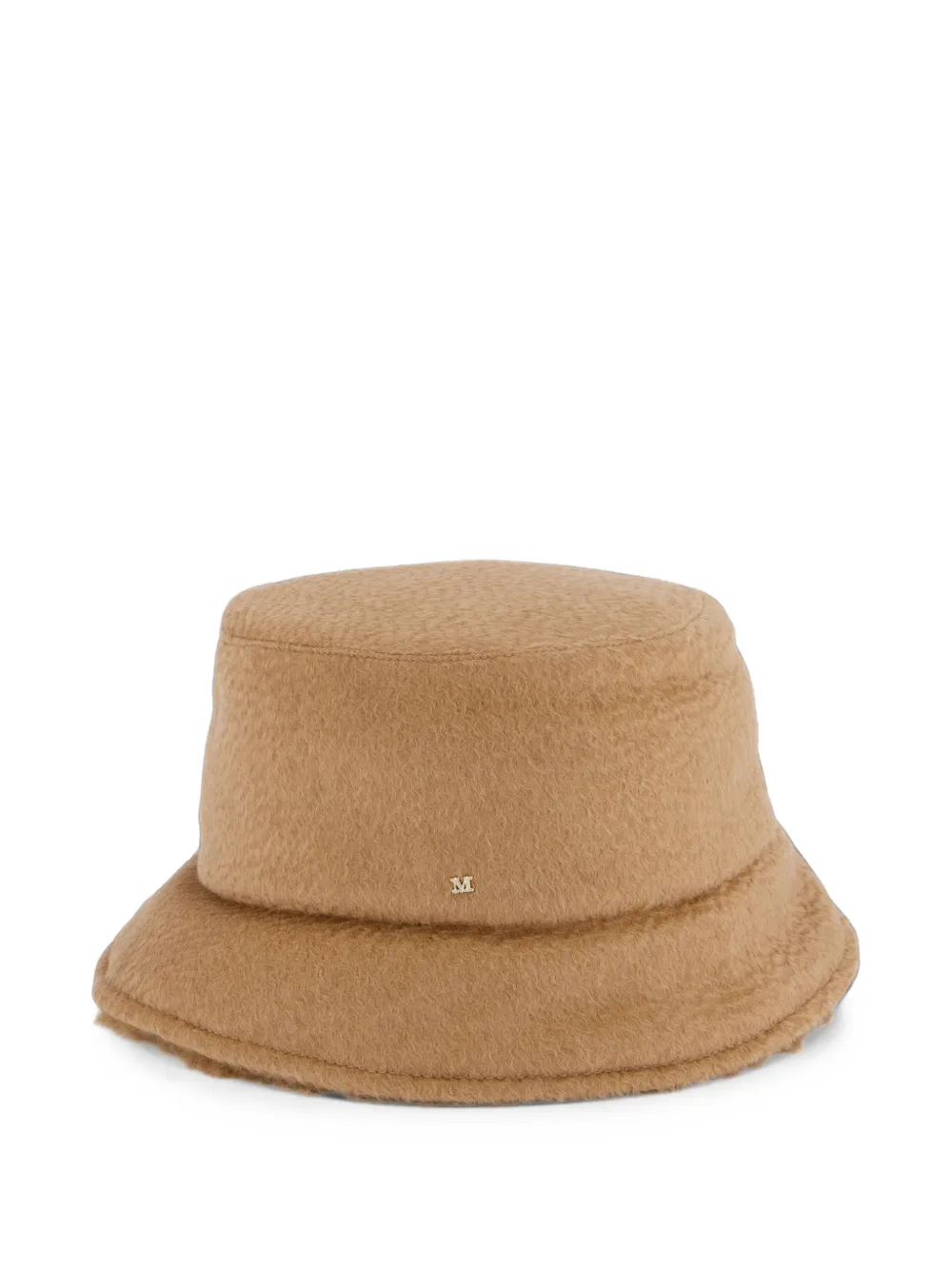 Max Mara Omkeerbare vissershoed met logoplakkaat Beige