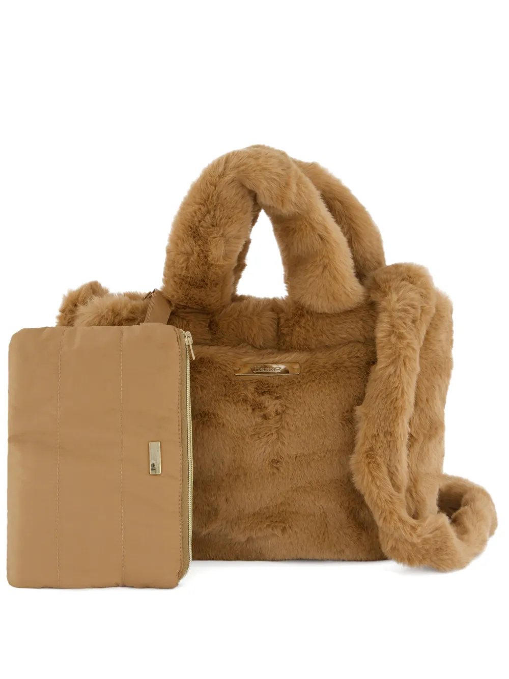 Herno faux-fur tote bag