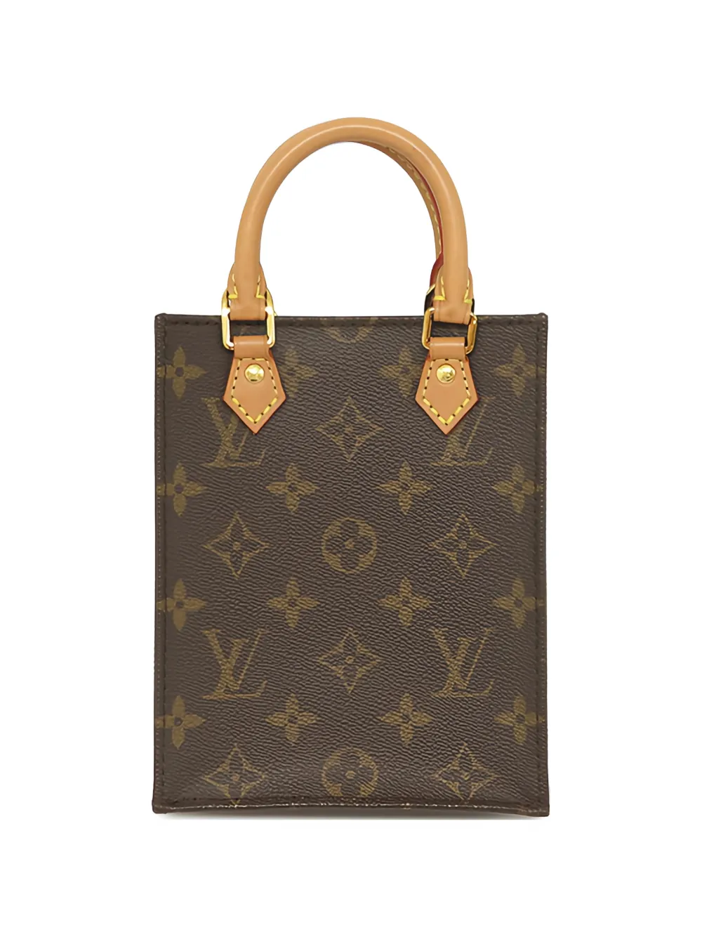 Louis Vuitton Pre-Owned 2020 Monogram Petit Sac Plat satchel - Brown