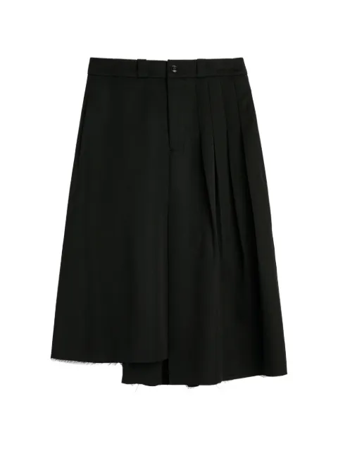 OUR LEGACY Origami pleated asymmetric midi skirt