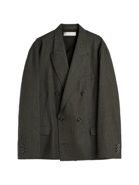 OUR LEGACY double-breasted striped blazer