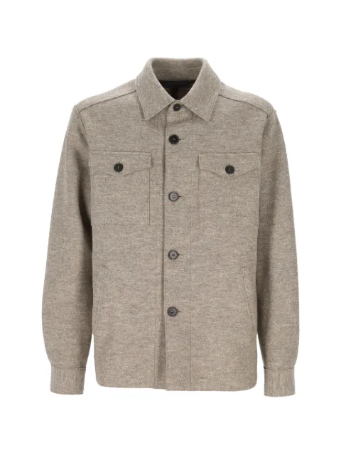 Harris Wharf London button-up wool jacket