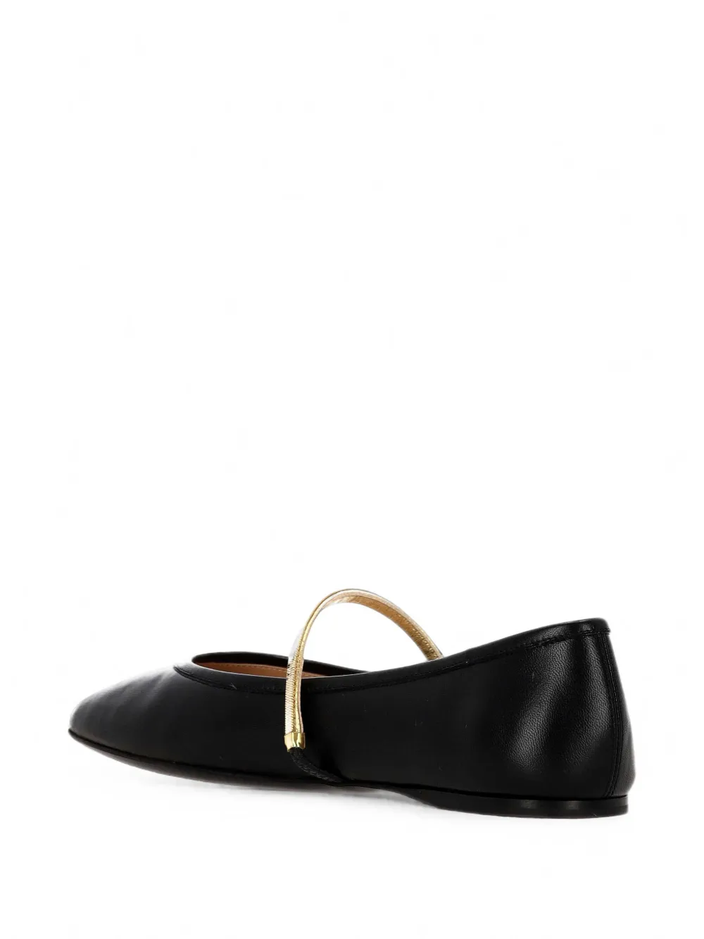 MACH & MACH strap-detail ballet flats Zwart