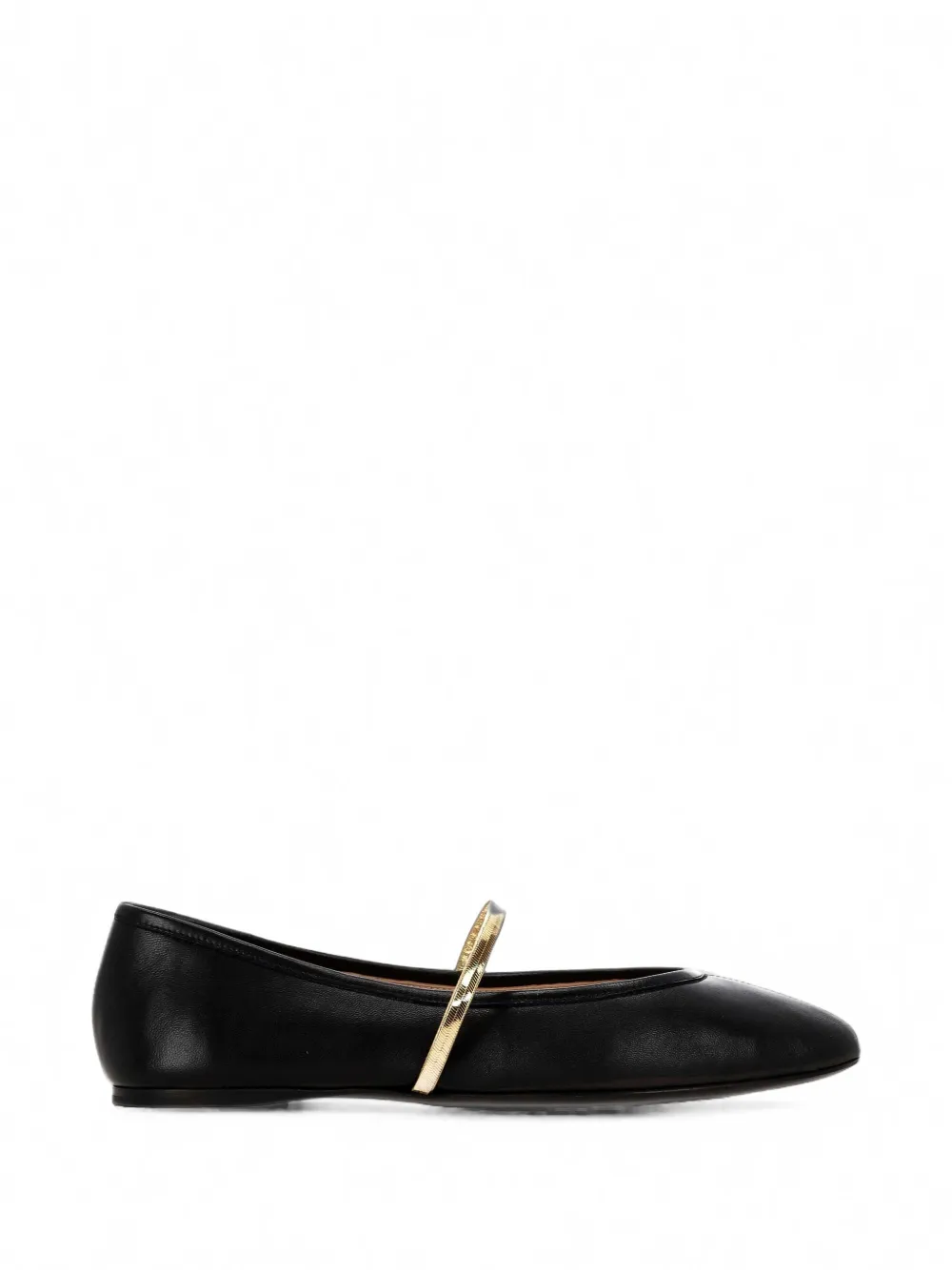 MACH & MACH strap-detail ballet flats - Nero