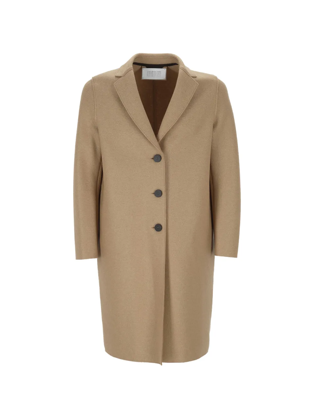 Harris Wharf London Single-breasted Notched-lapels Coat In 뉴트럴