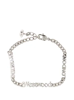 Vivienne Westwood Mini Bas Relief パール ブレスレット | シルバー