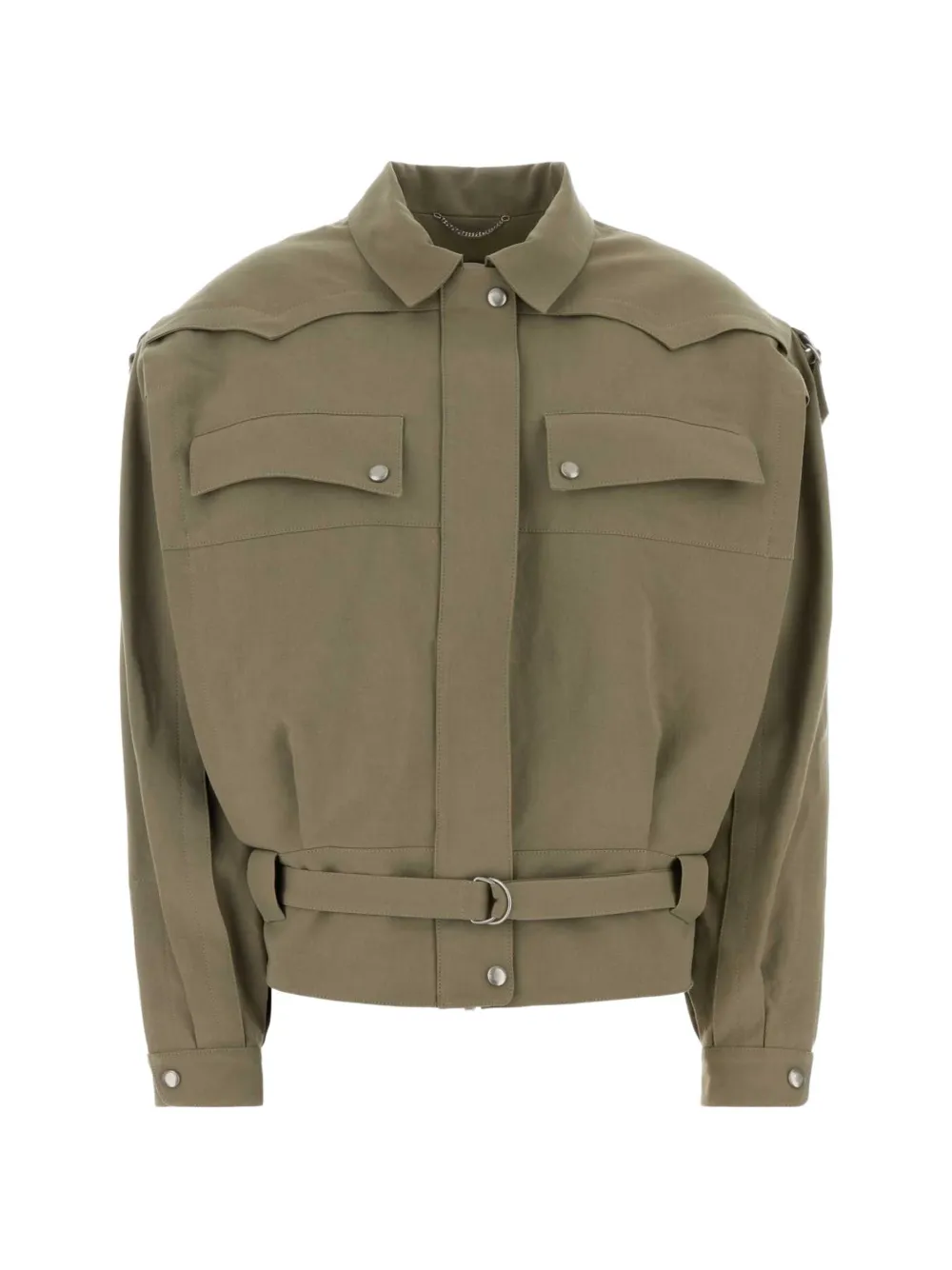 Magda Butrym belted military jacket