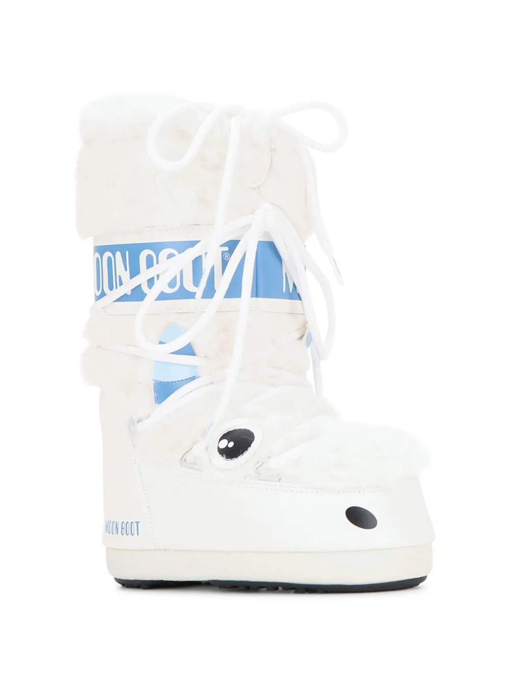 Moon Boot Kids Stivali Icon Little Yeti con plateau - Bianco