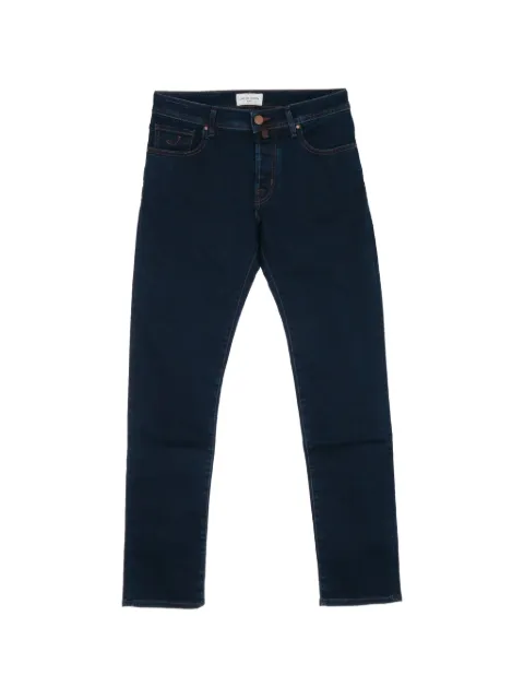 Jacob Cohën logo-embroidered slim-fit jeans