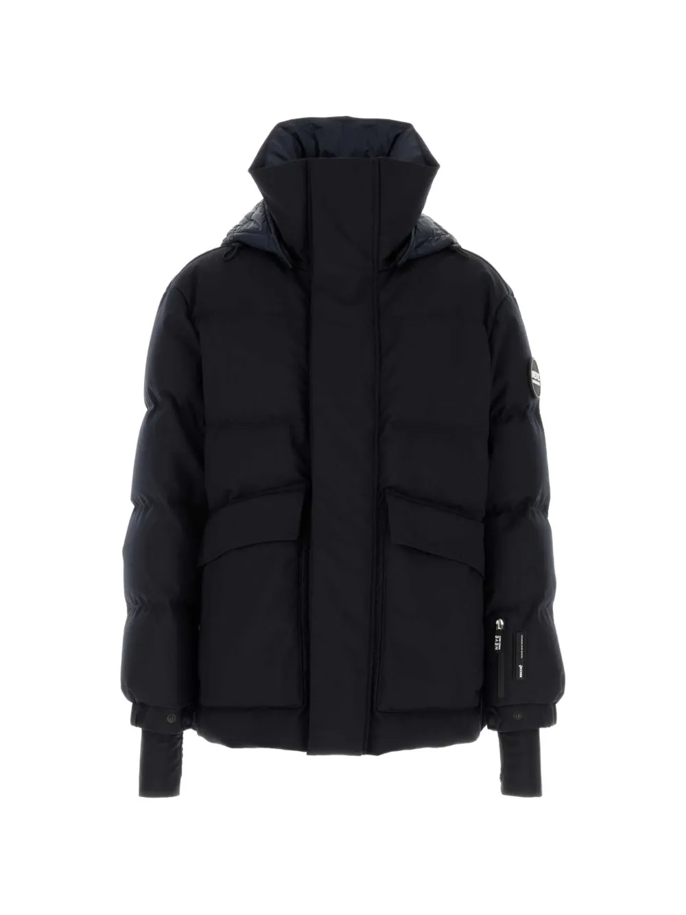 Giorgio Armani quilted hooded ski jacket - Blu