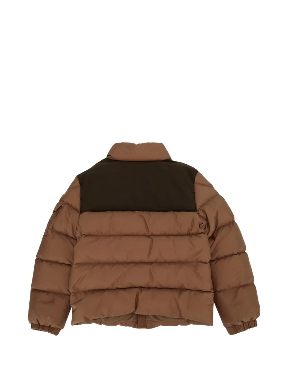 Moncler Enfant Sormor gewatteerd jack met logoprint Bruin