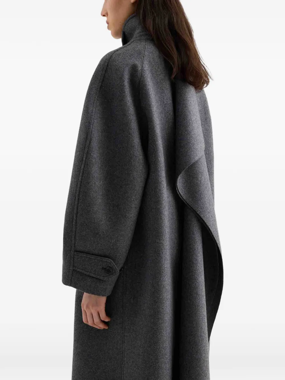 Jil Sander double wool coat Grijs