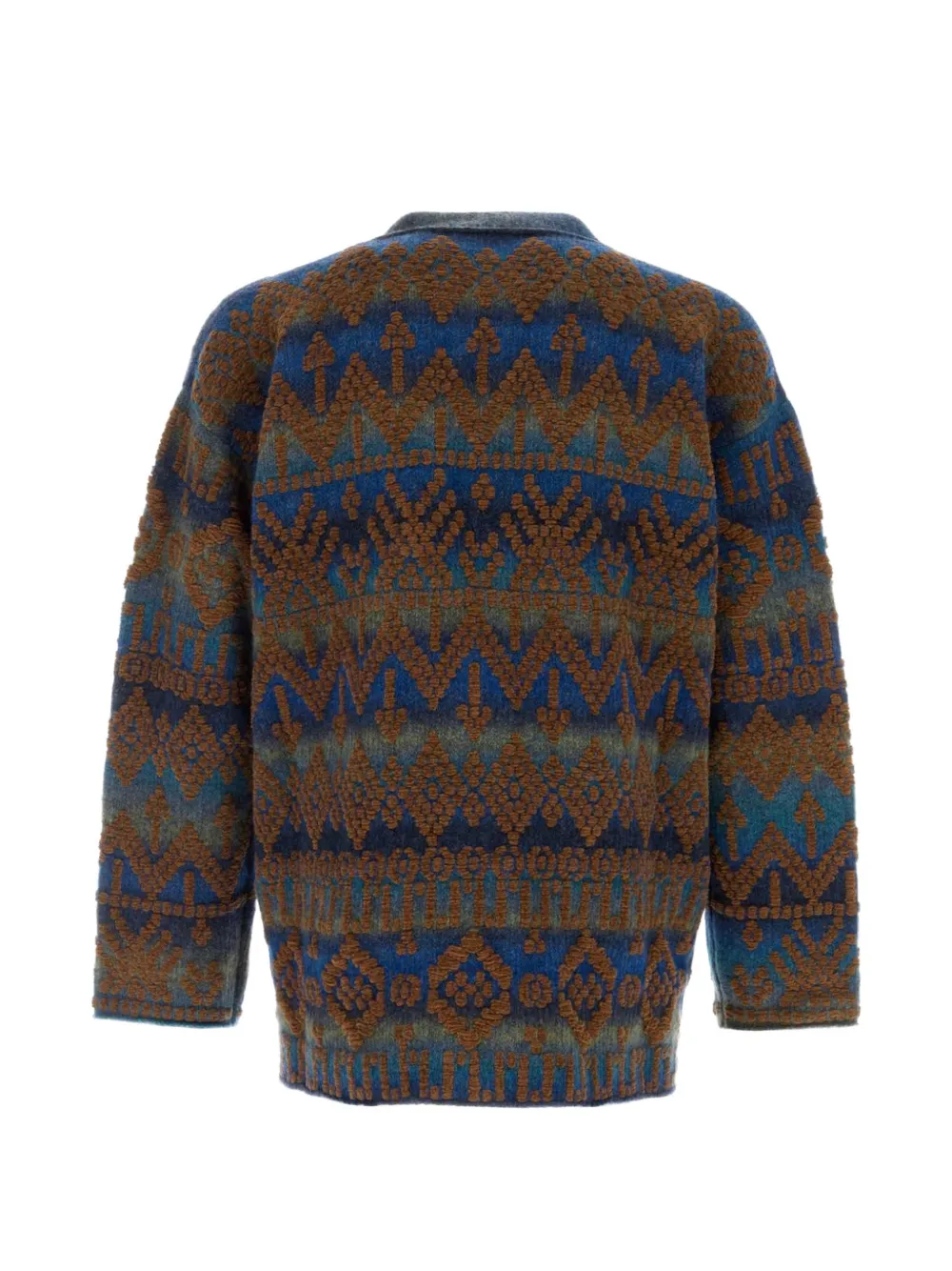 Alanui Western Beat embroidered cardigan Bruin