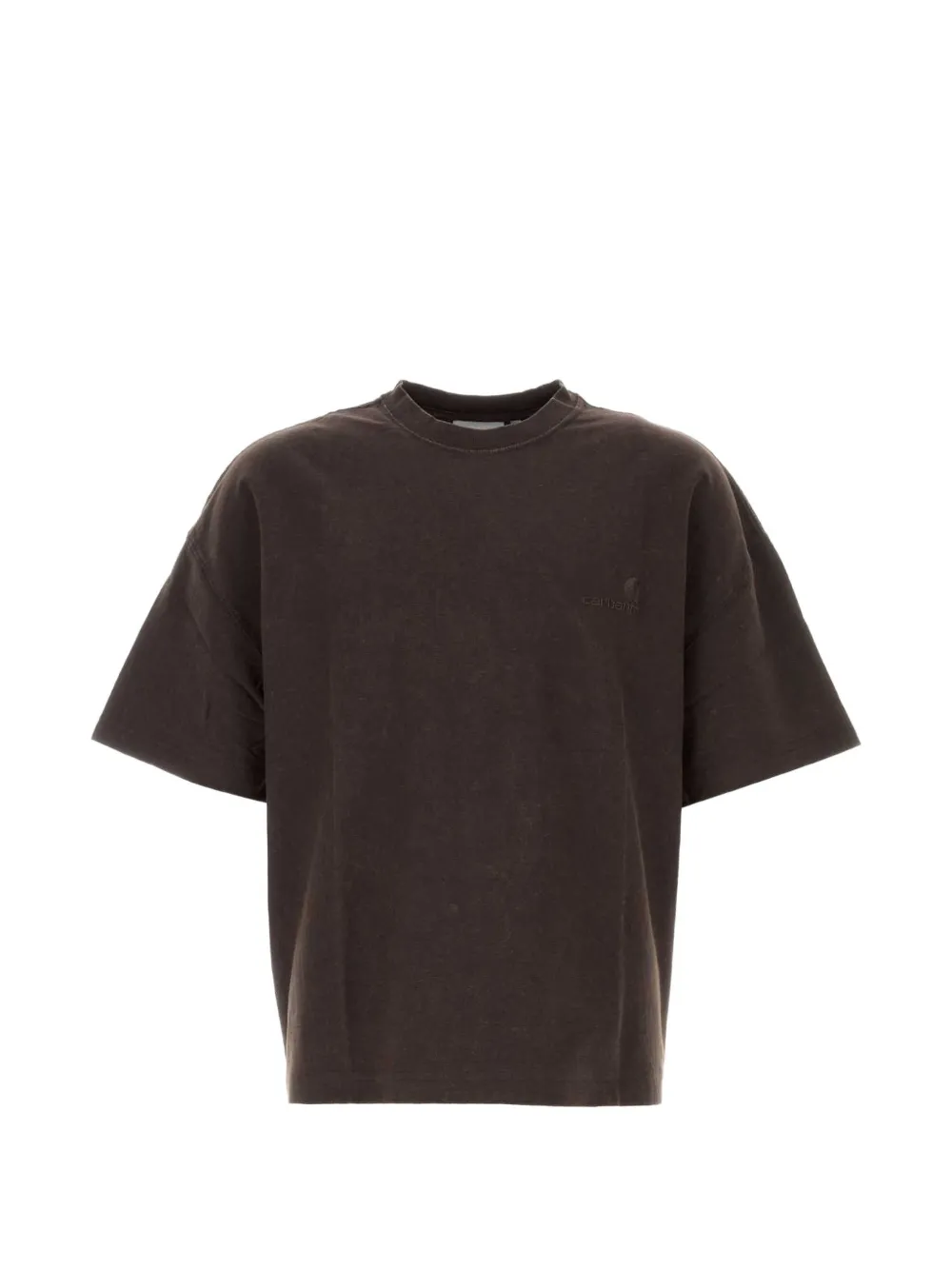 Carhartt WIP Lambert logo-embroidered T-shirt - Marrone