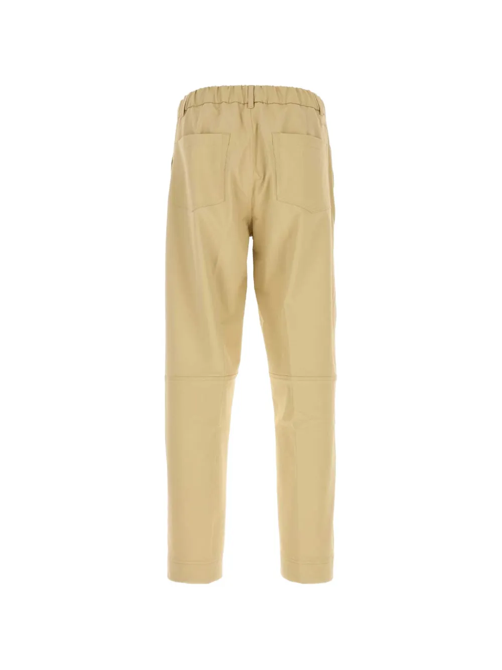 Herno Laminar broek met elastische taille en vlakken Beige