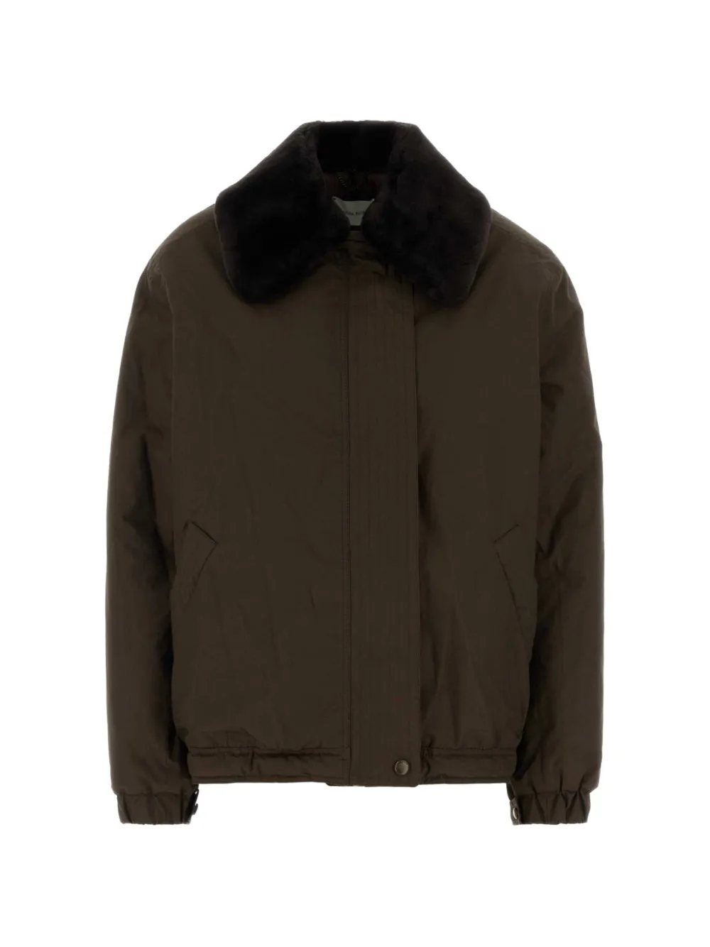 Magda Butrym padded zip-up jacket - Marrone