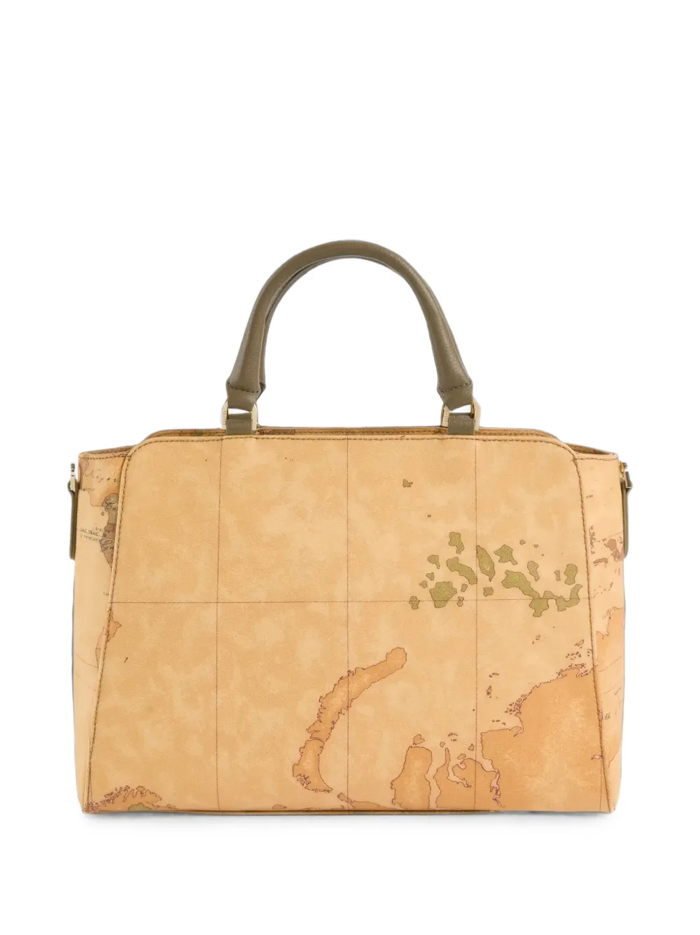 ALVIERO MARTINI 1° CLASSE Geo Saloon map-print tote bag Groen