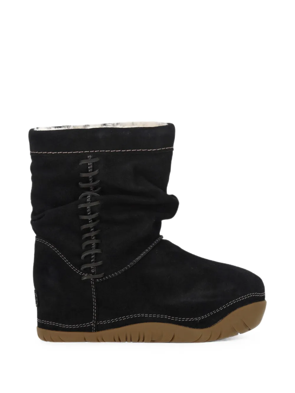 UGG lace-up suede boots - Nero