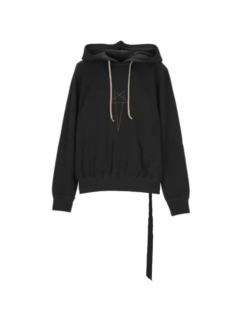 Rick Owens DRKSHDW pentagram-print drawstring hoodie