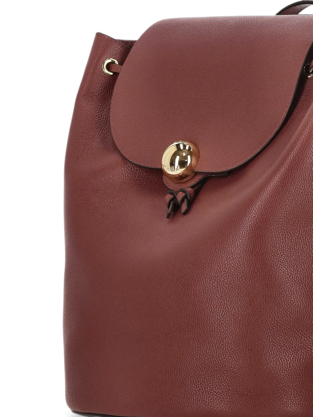 Furla Rugzak van bewerkt leer Rood