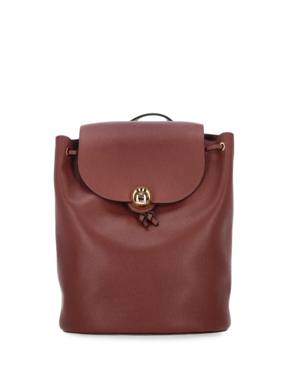 Furla grainy-leather backpack - Rosso
