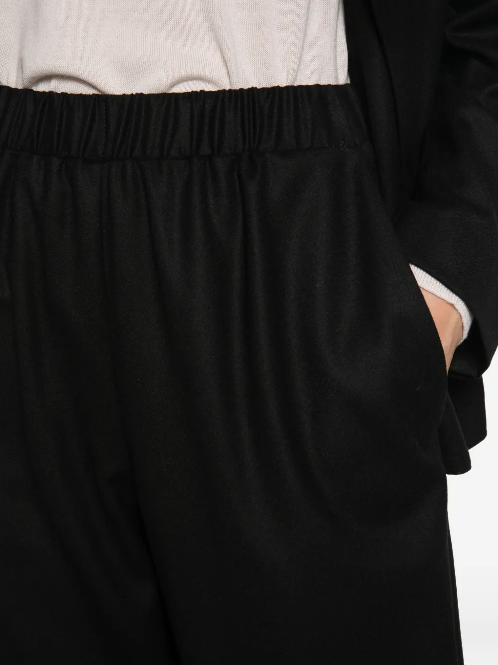 Dusan Broek met elastische taille Zwart
