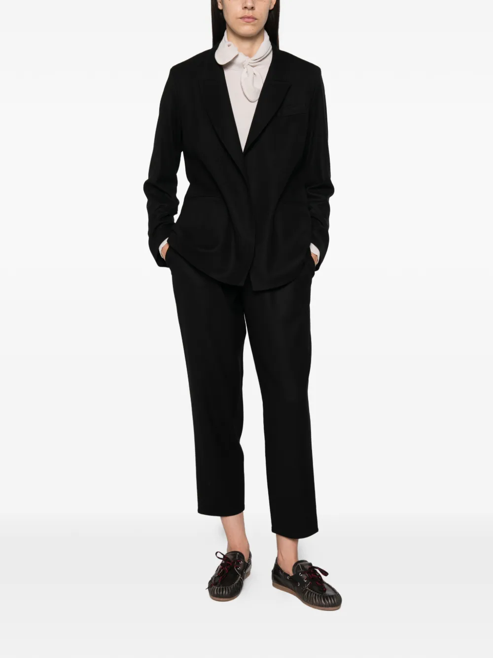 Dusan elasticated-waist trousers - Noir