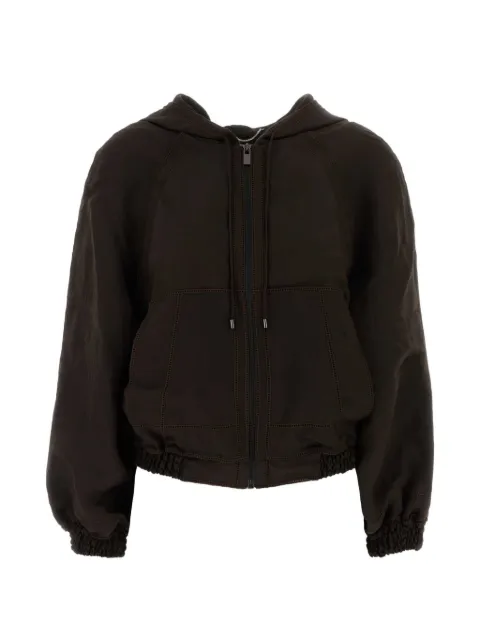 Magda Butrym zip-up drawstring hoodie