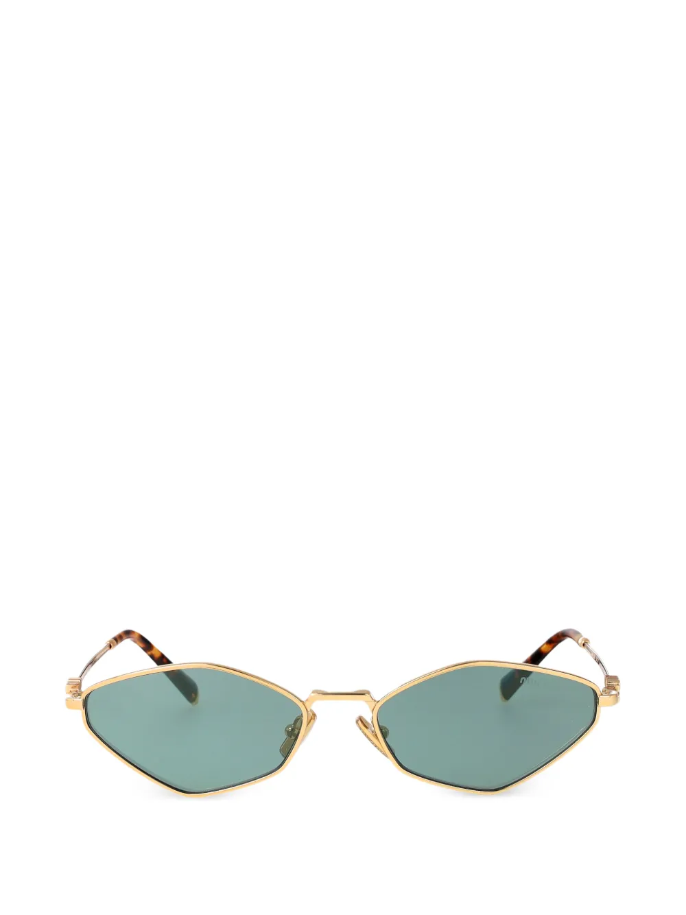 Miu Miu Eyewear geometric-frame sunglasses - Oro