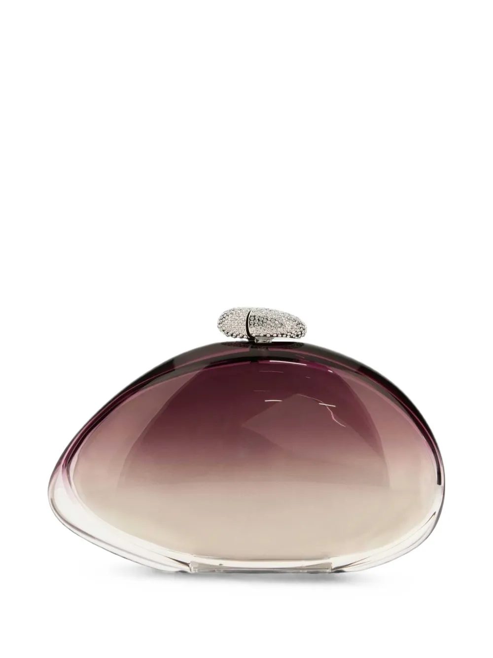 Benedetta Bruzziches Ariel clutch verfraaid met kristallen Paars