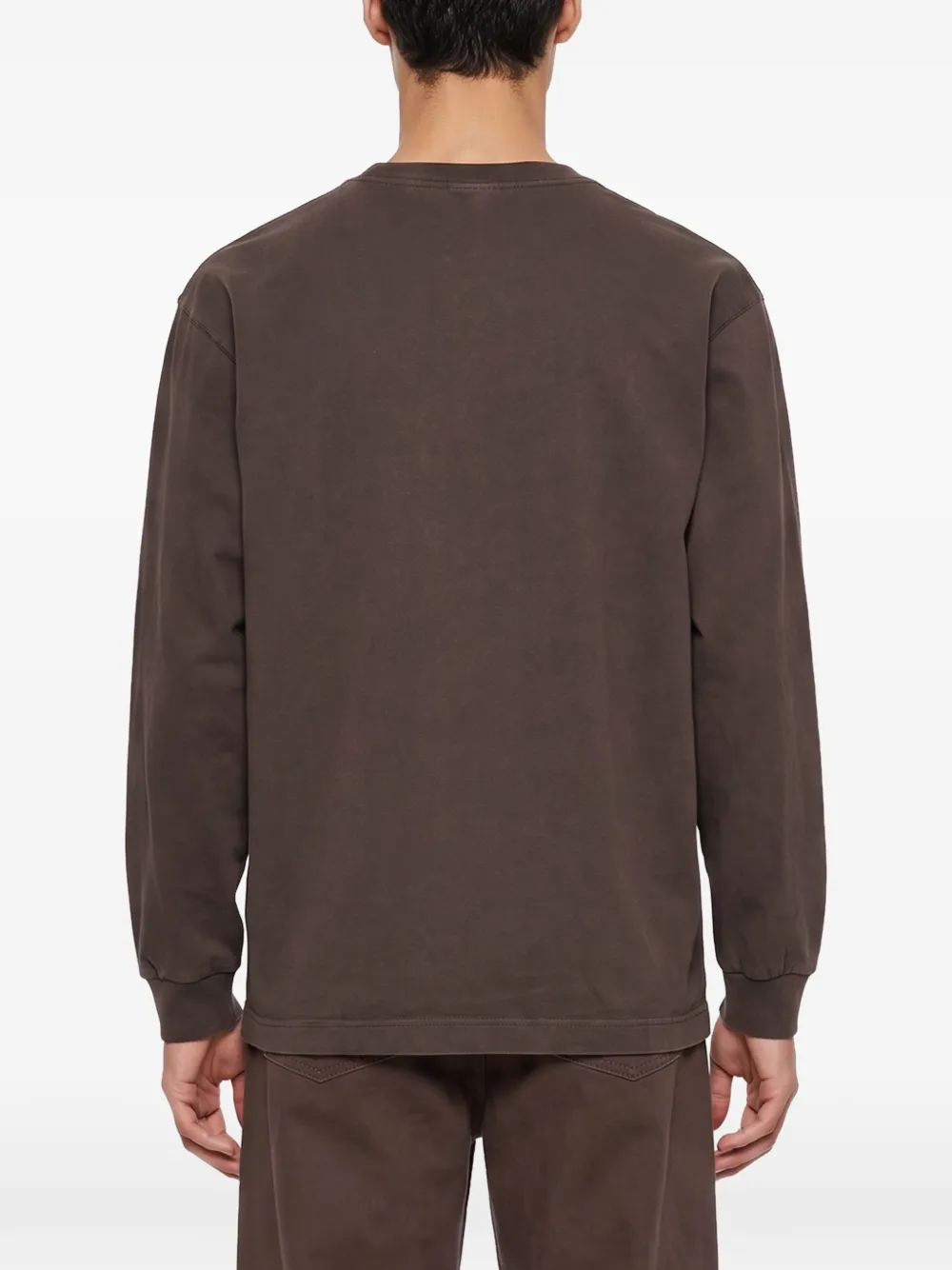 Carhartt WIP logo-patch long-sleeved t-shirt Bruin