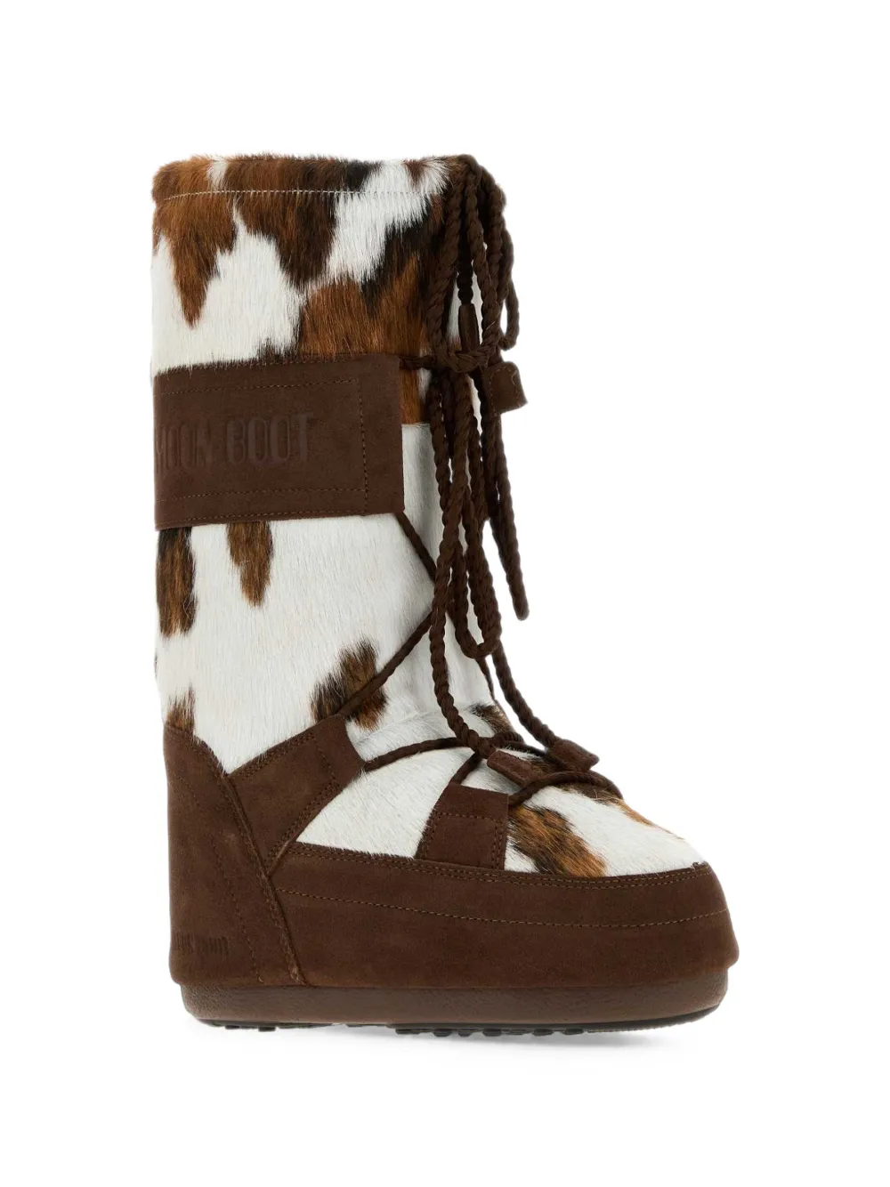 Moon Boot Icon cow-print snow boots Wit