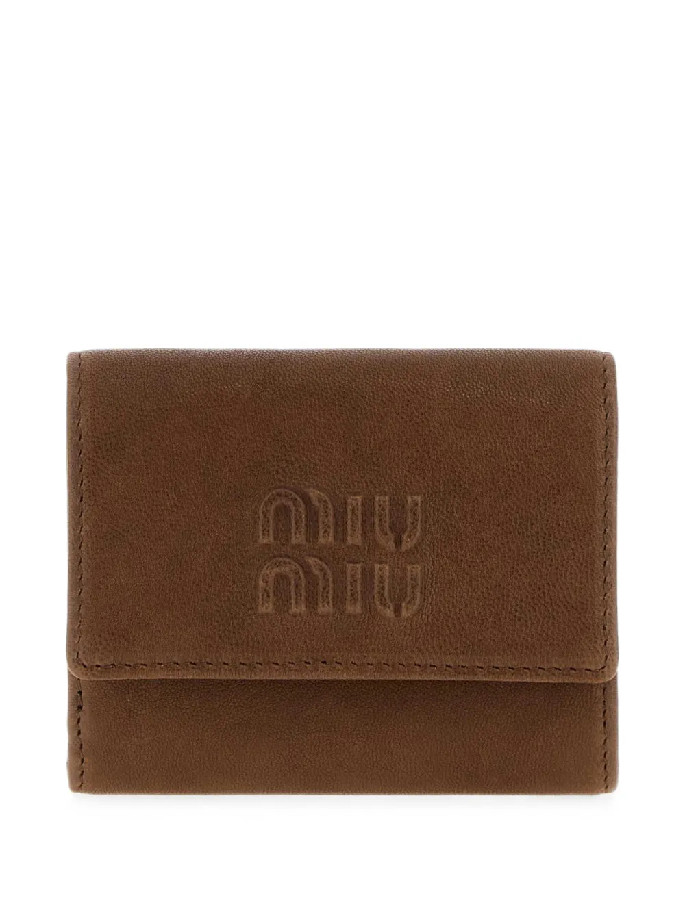 Miu Miu small nappa-leather wallet - Marrone