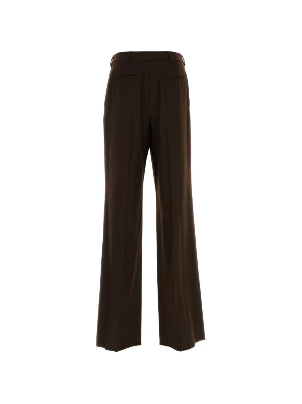 Saint Laurent pressed-crease flannel trousers Bruin